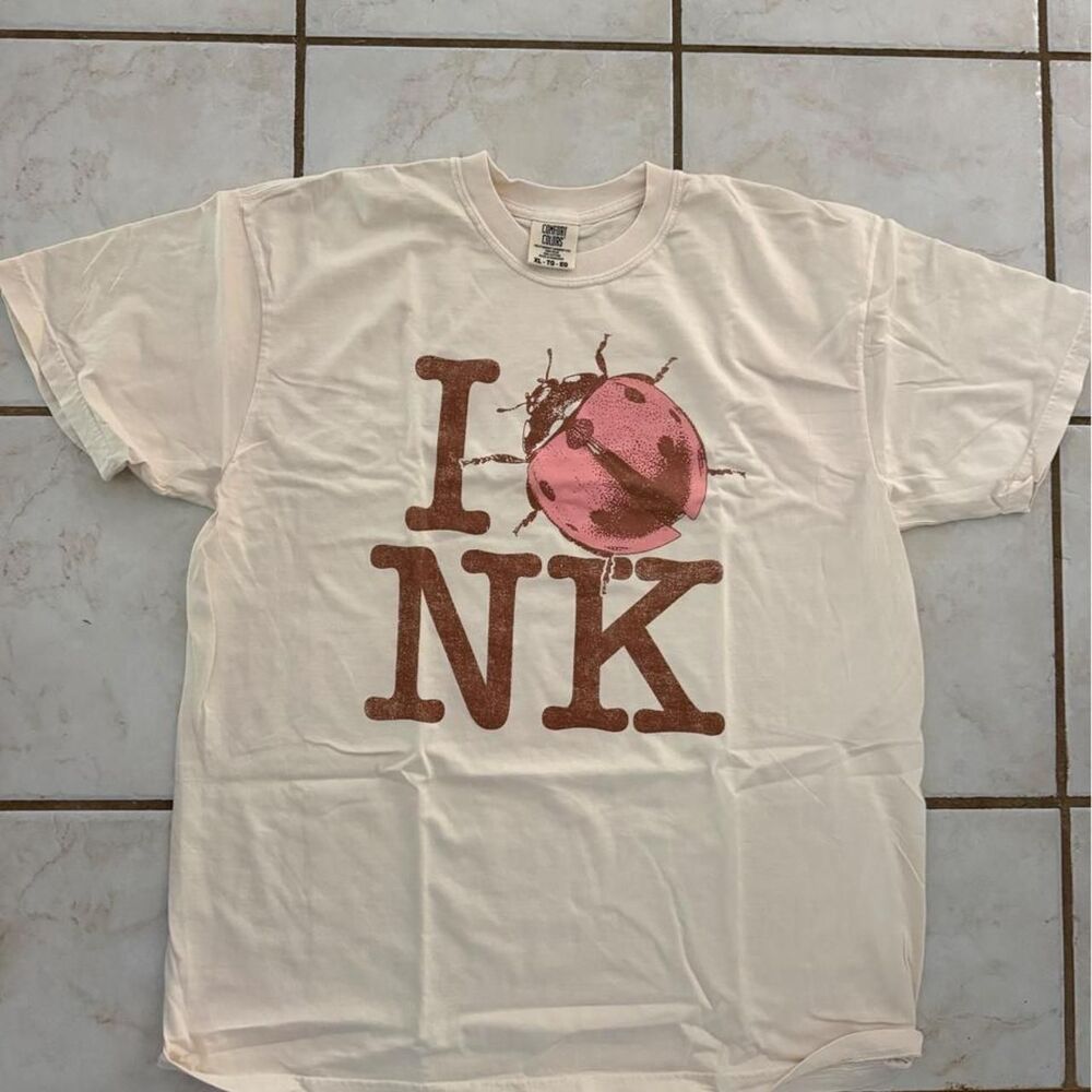 NOAH KAHAN NEW Comfort-colors THE GREAT DIVIDE TOUR tshirt I Ladybug NK